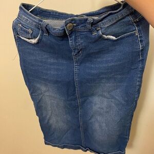 Blue Denim Skirt